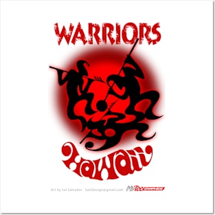Warriors Hawaii Blk/Red Posters and Art